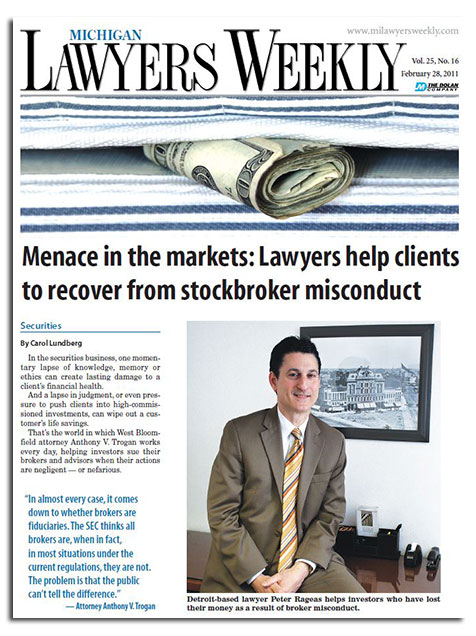 Interview Securities Fraud Attorney - Peter C Rageas - Detroit, MI
